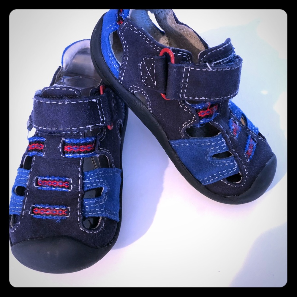 Pediped Brice Navy Toddler shoes sandals